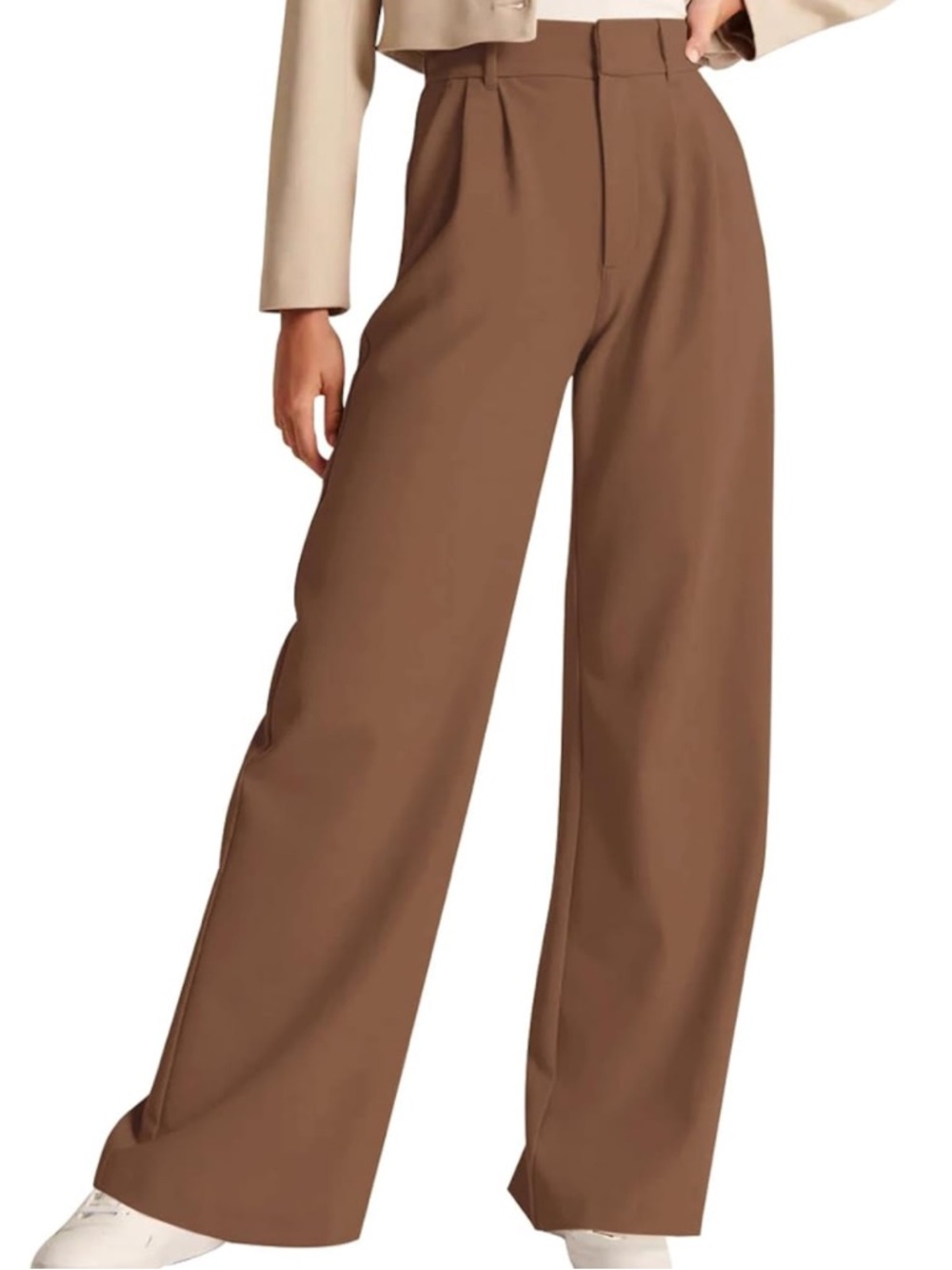 2/$10 | High waist wide leg brown dress pants